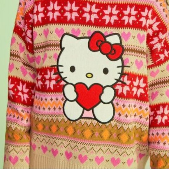 Hello Kitty Fair Isle Ugly Sweater - Picture 7 of 7